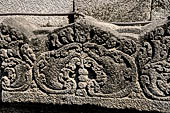 Prambanan - Candi Lara Jonggrang, decorations of the foot of the Shiva temple. 